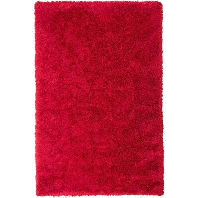 Alfombra Peluda Roja de Beliani - Alfombra de Área Alfombra Peluda Roja de Beliani - Alfombra de Área