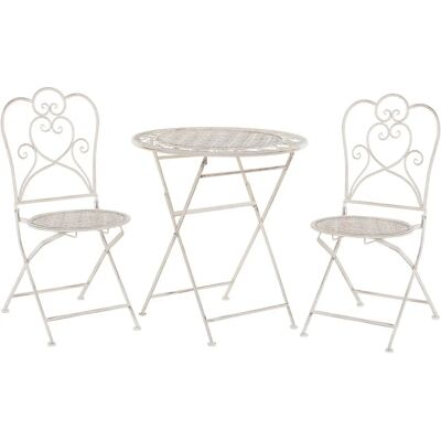 Beliani Set Bistro Beige Chiaro - Set da Giardino Beliani Set Bistro Beige Chiaro - Set da Giardino