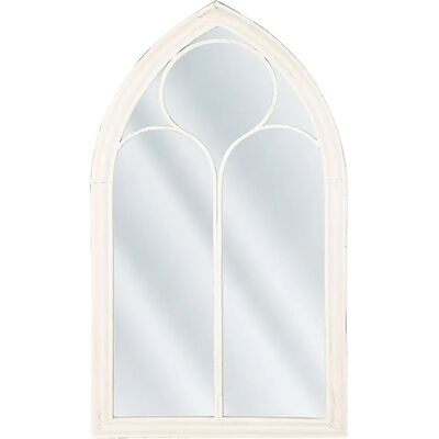 Beliani Seinänpeili TRELLY - Vintage, 113cm, Valkoinen - Seinänpeili Beliani Seinänpeili TRELLY - Vintage, 113cm, Valkoinen - Seinänpeili
