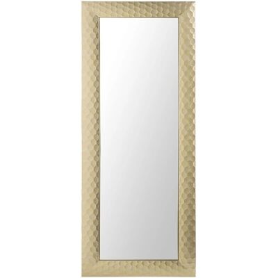 Specchio da parete dorato Beliani cornice sintetica 50 x 130 cm rettangolare Specchio da parete dorato Beliani cornice sintetica 50 x 130 cm rettangolare