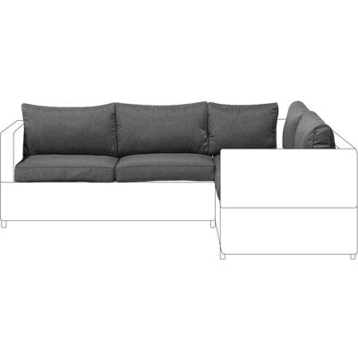Set di Federe per Cuscini Esterni Grigio Beliani - 9 Pezzi Set di Federe per Cuscini Esterni Grigio Beliani - 9 Pezzi