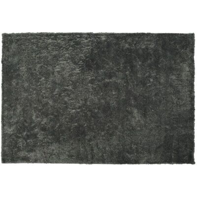 Alfombra de pelo largo gris oscuro Beliani Evren - Alfombra Alfombra de pelo largo gris oscuro Beliani Evren - Alfombra