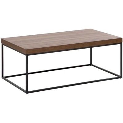 Beliani Tavolino MDF Legno Scuro - Design Moderno Rettangolare Beliani Tavolino MDF Legno Scuro - Design Moderno Rettangolare