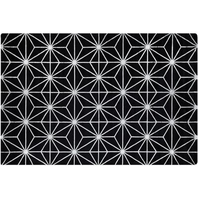 Alfombra Moderna de Beliani con Patrón Geométrico Plateado - 160x230 cm Alfombra Moderna de Beliani con Patrón Geométrico Plateado - 160x230 cm