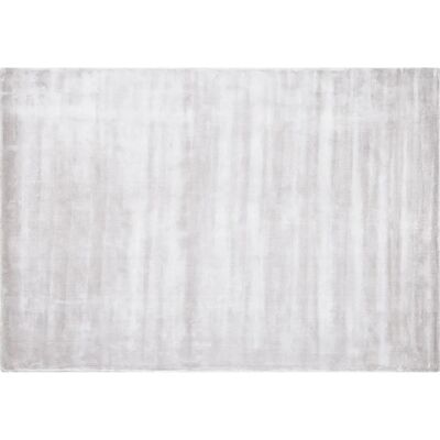 Beliani - Alfombra de Viscosa Gris Claro - Moderna 160x230 cm Beliani - Alfombra de Viscosa Gris Claro - Moderna 160x230 cm