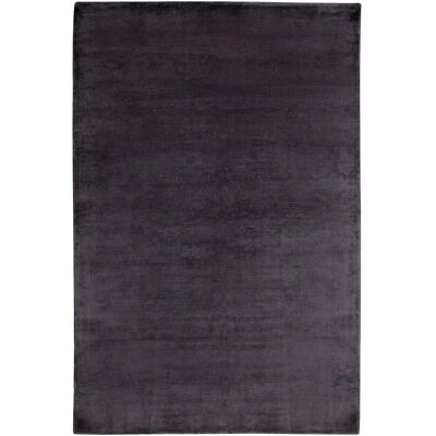 Alfombra de viscosa gris oscuro - 160x230cm, moderna Alfombra de viscosa gris oscuro - 160x230cm, moderna