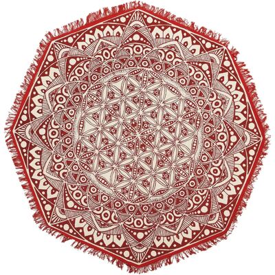 Alfombra Redonda de Algodón Oriental Beliani - 120cm Alfombra Redonda de Algodón Oriental Beliani - 120cm