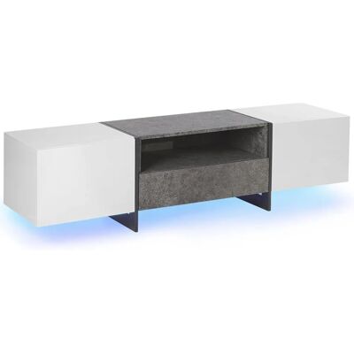Beliani RUSSEL Blanco Soporte de TV Industrial - Moderno Beliani RUSSEL Blanco Soporte de TV Industrial - Moderno
