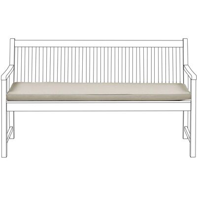 Cuscino per Panchina da Giardino Impermeabile Beige - Cuscino per Panchina Cuscino per Panchina da Giardino Impermeabile Beige - Cuscino per Panchina