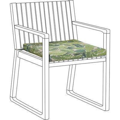 Cuscino da giardino Beliani SASSARI - Seduta, Verde, 46x46cm Cuscino da giardino Beliani SASSARI - Seduta, Verde, 46x46cm