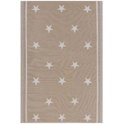 Beliani Ulkotilojen beige tähti-kuvioinen ympäristöystävällinen polypropeenimatto - Ulkotilamatto Beliani Ulkotilojen beige tähti-kuvioinen ympäristöystävällinen polypropeenimatto - Ulkotilamatto
