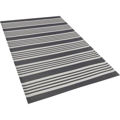 Alfombra Exterior Beliani - Gris y Negro 120x180 - Alfombra de Exterior Alfombra Exterior Beliani - Gris y Negro 120x180 - Alfombra de Exterior