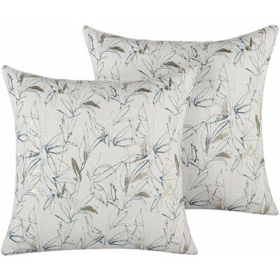 Beliani Juego de 2 Cojines con Estampado Floral - Accesorios Decorativos Beliani Juego de 2 Cojines con Estampado Floral - Accesorios Decorativos