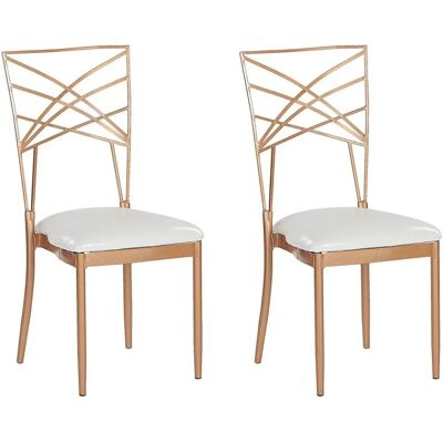 Beliani Set di 2 sedie da pranzo Girard - Stile glam industriale Beliani Set di 2 sedie da pranzo Girard - Stile glam industriale