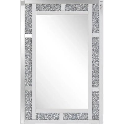 Specchio da Parete Argento Beliani AVRILLE 60x90 cm - Specchio da Parete Specchio da Parete Argento Beliani AVRILLE 60x90 cm - Specchio da Parete