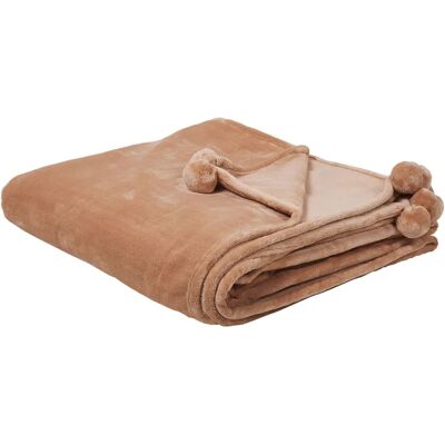 Beliani Ruskea Torkkupeitto 200x220 - Peite Beliani Ruskea Torkkupeitto 200x220 - Peite