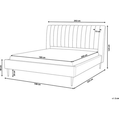 Beliani Peach Velvet Super King Bed - Bed Beliani Peach Velvet Super King Bed - Bed