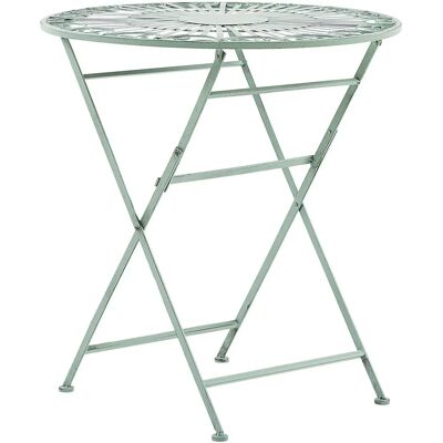 Beliani Tavolo Bistrot Esterno Verde Metallo Pieghevole - Tavolo Beliani Tavolo Bistrot Esterno Verde Metallo Pieghevole - Tavolo