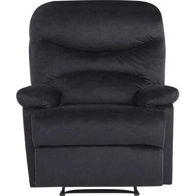 Sillón reclinable Beliani - Sillón de terciopelo retro ajustable Sillón reclinable Beliani - Sillón de terciopelo retro ajustable
