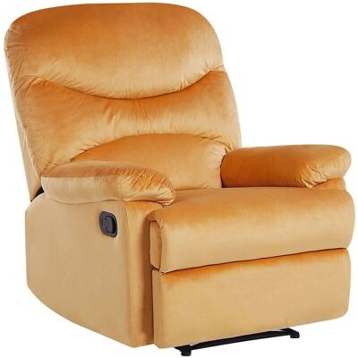 Beliani Recliner Chair - Velvet - Retro Design Beliani Recliner Chair - Velvet - Retro Design