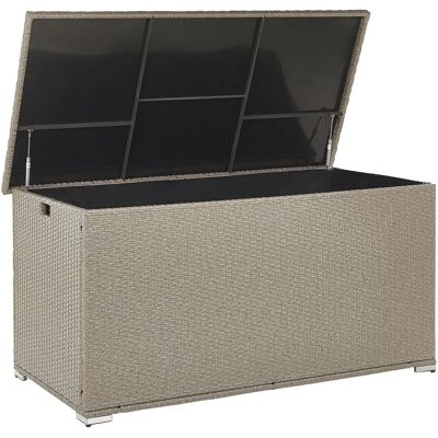 Varastointilaatikko Taupe - PE Rattan - 155 x 75 cm - Varastointilaatikko Varastointilaatikko Taupe - PE Rattan - 155 x 75 cm - Varastointilaatikko
