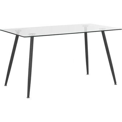 Tavolo da pranzo trasparente Midland di Beliani - Design moderno Tavolo da pranzo trasparente Midland di Beliani - Design moderno