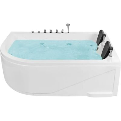 Beliani Baignoire d'angle en acrylique avec LED - Baignoire d'angle - Publicité Beliani Baignoire d'angle en acrylique avec LED - Baignoire d'angle - Publicité