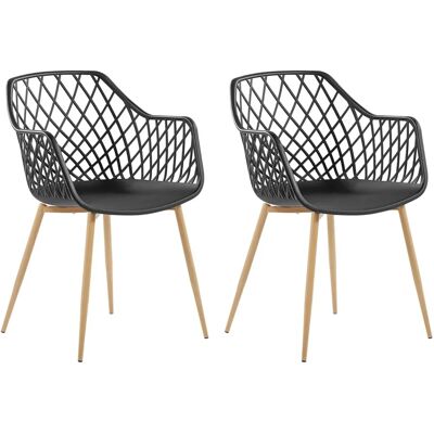 Set di 2 Sedie da Pranzo Beliani - Stile Scandinavo Moderno Set di 2 Sedie da Pranzo Beliani - Stile Scandinavo Moderno