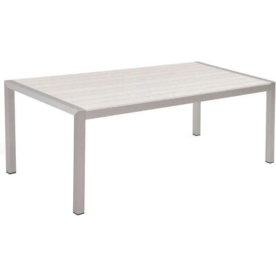 Beliani Puutarhapöytä alumiinirungolla 180x90cm 6 hengelle - Puutarhapöytä Beliani Puutarhapöytä alumiinirungolla 180x90cm 6 hengelle - Puutarhapöytä
