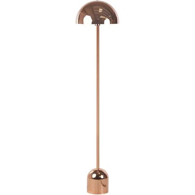 Lámpara de pie en cobre Beliani MACASIA - Luz metálica moderna 158cm Lámpara de pie en cobre Beliani MACASIA - Luz metálica moderna 158cm