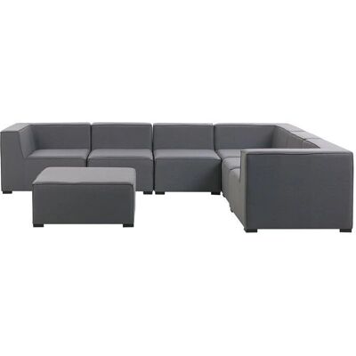 Set di Divani Angolari Grigio Tessuto 7 Posti - Sofa Set Set di Divani Angolari Grigio Tessuto 7 Posti - Sofa Set