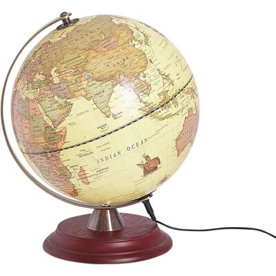 Globe LED Jaune VESPUCCI - Sphère du Monde - Publicité Globe LED Jaune VESPUCCI - Sphère du Monde - Publicité