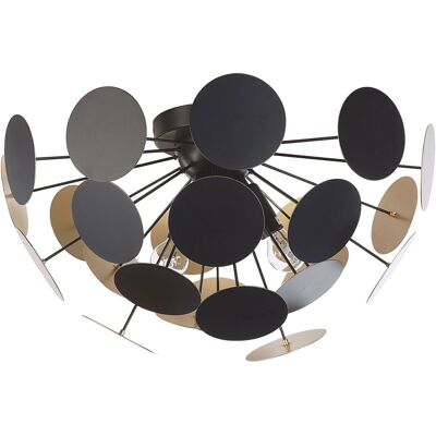 Beliani Deckenlampe MARITSA Schwarz-Gold - Deckenleuchte Beliani Deckenlampe MARITSA Schwarz-Gold - Deckenleuchte