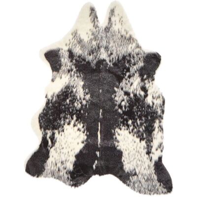Beliani Faux Cowhide Rug Black - Rug Beliani Faux Cowhide Rug Black - Rug