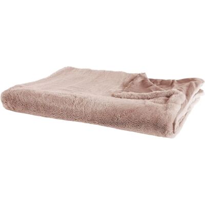 Beliani Weiche Rosa Polyesterdecke 150x200 - Decke Beliani Weiche Rosa Polyesterdecke 150x200 - Decke
