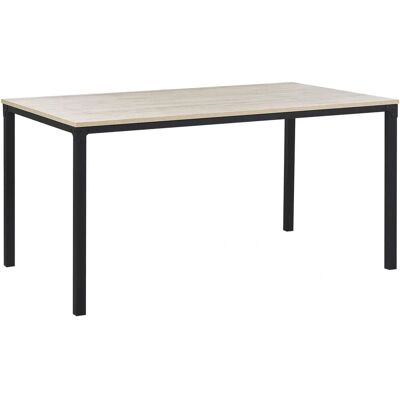 Tavolo da pranzo Beliani HOCKLEY - 150x90 cm, Scandinavo, Nero & Legno Chiaro Tavolo da pranzo Beliani HOCKLEY - 150x90 cm, Scandinavo, Nero & Legno Chiaro