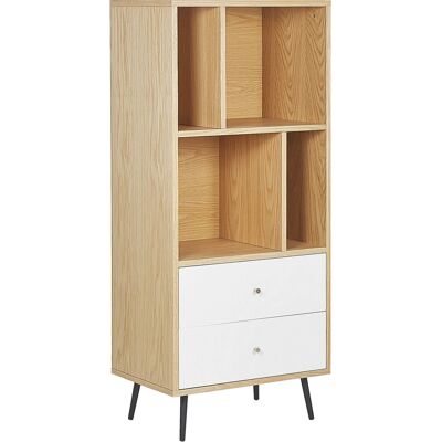 Beliani RICHMOND Kirjahylly - Moderni MDF säilytys laatikolla Beliani RICHMOND Kirjahylly - Moderni MDF säilytys laatikolla