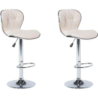 Beliani - VALETTA - Helles Beige Drehset Beliani - VALETTA - Helles Beige Drehset
