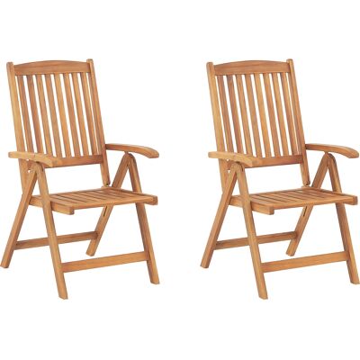 Chaises de jardin en bois clair - Garden Chairs - Publicité Chaises de jardin en bois clair - Garden Chairs - Publicité