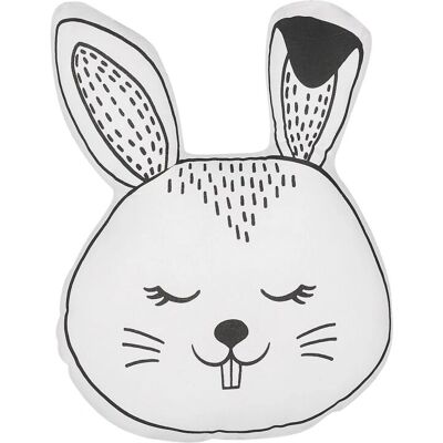 Coussin pour enfants Beliani - Forme de lapin 53x12x43cm - Coton - Publicité Coussin pour enfants Beliani - Forme de lapin 53x12x43cm - Coton - Publicité