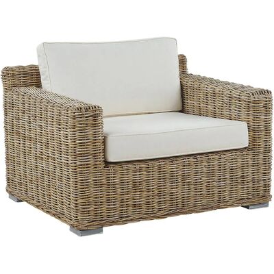 Set di Poltrone da Giardino Beliani - Rattan Chiaro - 2 Sedie Set di Poltrone da Giardino Beliani - Rattan Chiaro - 2 Sedie