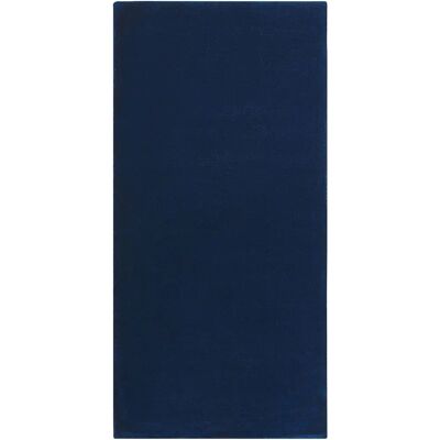Alfombra de Viscosa Azul Marino - Rectangular Moderna para Piso Alfombra de Viscosa Azul Marino - Rectangular Moderna para Piso