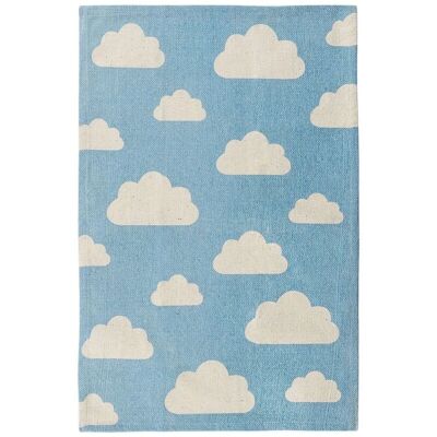 Alfombra infantil de nubes azules Beliani - Alfombra de algodón para habitación de niños Alfombra infantil de nubes azules Beliani - Alfombra de algodón para habitación de niños