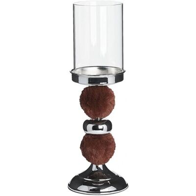 Support de bougie Beliani PADRE Marron - Support de bougie - 38 cm - Centre de table - Publicité Support de bougie Beliani PADRE Marron - Support de bougie - 38 cm - Centre de table - Publicité