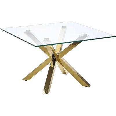 Tavolino Beliani Effetto Legno Chiaro - Vetro Temperato - 70 cm - Tavolo Moderno Tavolino Beliani Effetto Legno Chiaro - Vetro Temperato - 70 cm - Tavolo Moderno