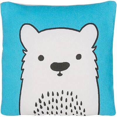 Almohada de algodón azul WARANASI de Beliani - Cojín Almohada de algodón azul WARANASI de Beliani - Cojín