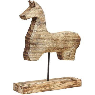 Figurine de cheval Beliani - Décor en bois de paulownia - 10x48x39cm - Publicité Figurine de cheval Beliani - Décor en bois de paulownia - 10x48x39cm - Publicité