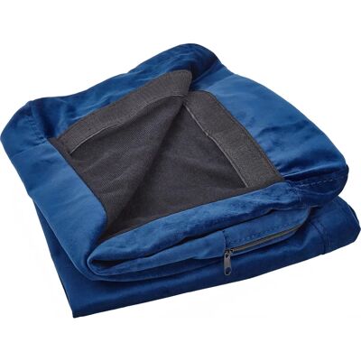 Beliani 2-paikkainen samettisohva suojus Navy Blue - Beliani Beliani 2-paikkainen samettisohva suojus Navy Blue - Beliani