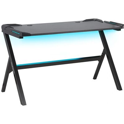 Beliani Scrivania da gioco - LED RGB, 120x60 cm, Nero - Scrivania da Gaming Beliani Scrivania da gioco - LED RGB, 120x60 cm, Nero - Scrivania da Gaming
