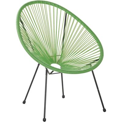 Sedia da giardino verde PE rattan ACAPULCO II - Beliani Sedia da giardino verde PE rattan ACAPULCO II - Beliani